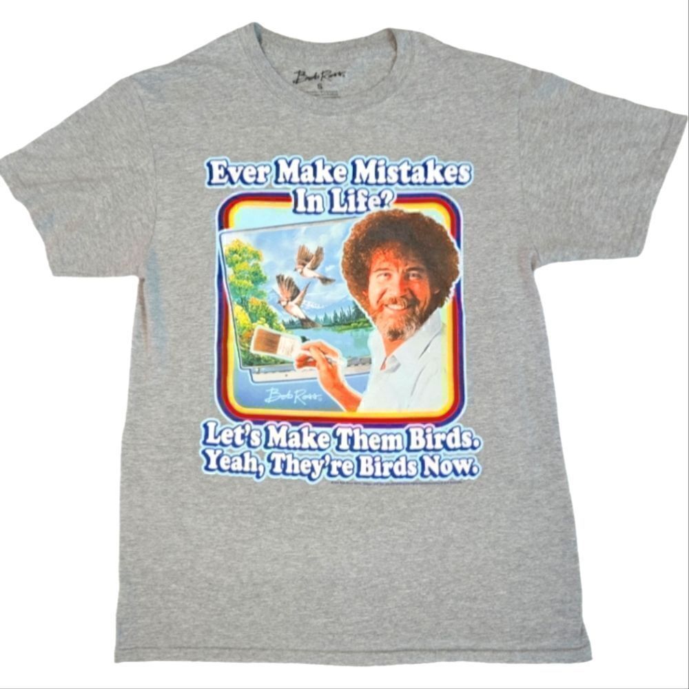 EC BOB ROSS MOTIVATIONAL T-SHIRT SZ.S